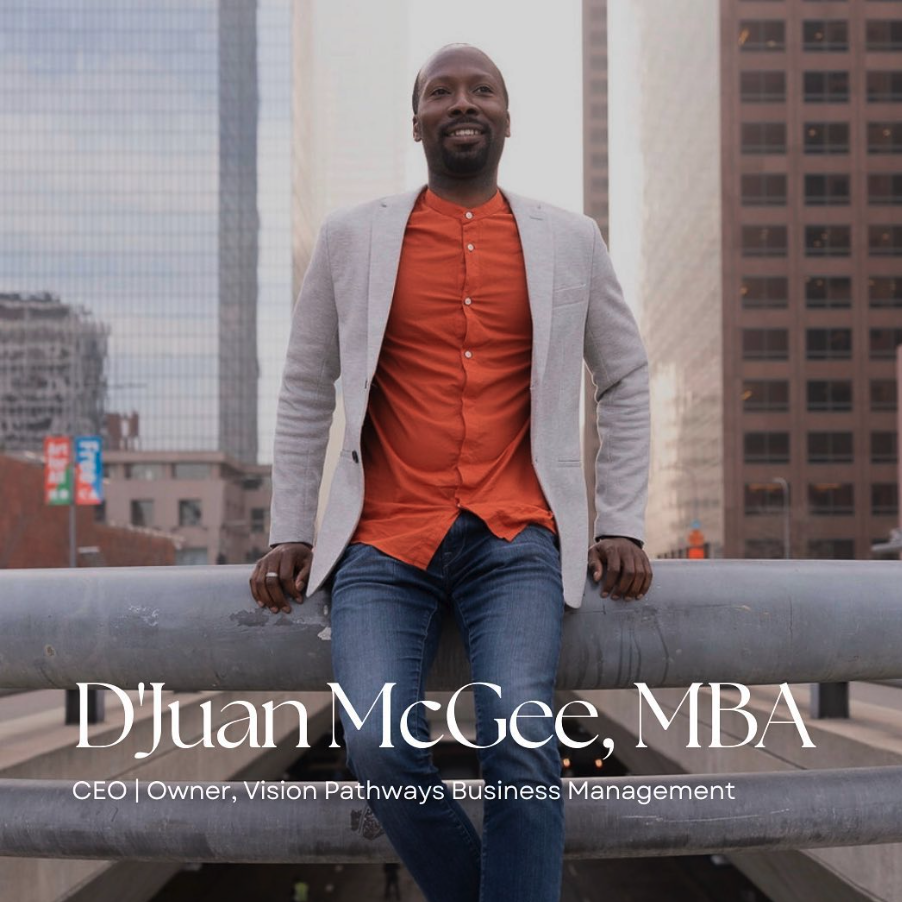 Image of D'Juan McGee, MBA - founder of Vision Pathway Business Management